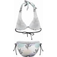 thumbnail image 5 of SKQIT Women Two Piece Bikini Swimsuit Sexy Bathing Suits Halter Triangle Tops String Bikini Sets, 5 of 6