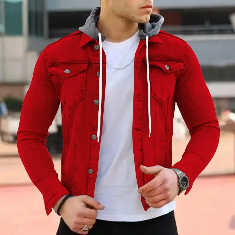 Municipal Fashion Winter Denim Jacket Men Autumn Men's