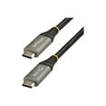 thumbnail image 1 of StarTech.com Câble USB-C 3 Pi (1 m) 10 Gbps, Câble USB-C Certifié USB-IF, Recharge Power Delivery 100 W (5 A), Mode Alt DP, Cordon USB-C vers C, Charge et Synchronisation - Compatible Thunderbolt 3 (USB31CCV1M) - Câble USB - 24 Broches USB-C (m) vers 24 Broches USB-C (m) - USB 3.2 Gen 2 / DisplayPort 1.4 / Thunderbolt 3 - 3,3 Pi - Prise en Charge 4K, 1 of 11