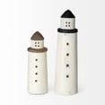thumbnail image 3 of White Petite Rustic Wooden Lighthouse, 3 of 5