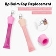 thumbnail image 3 of 6pcs Portable Lip Gloss Keychain with Metal Rings Silicone Beauty Helper, 3 of 20