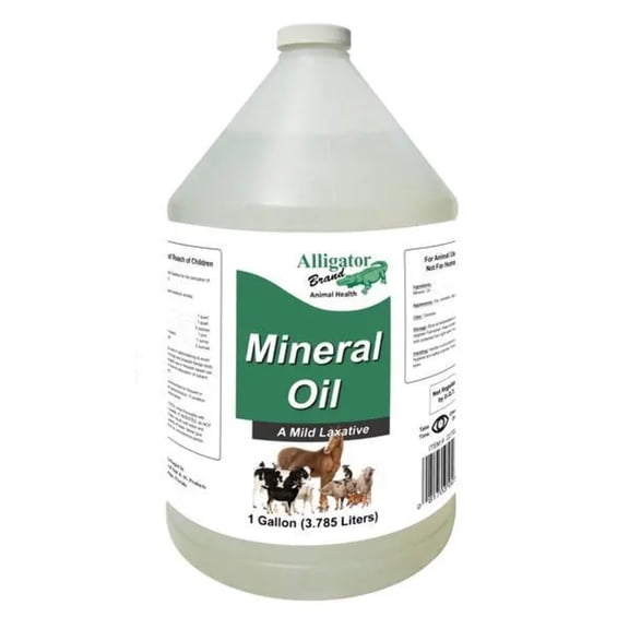 Mineral Oil Laxative 100% Mineral Oil 1 Gallon (Animal Use Only)