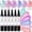 A, variant on 6 Colors Gel Nail Polish Pens Set, Gel Polish Pens with Fine Tips, Quick Dry Shine Nail Polish Markers, Portable Pastel Shimmer Art Nail Paint Set