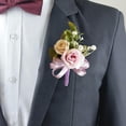 thumbnail image 5 of Juego de muñeca de rosa Artificial para la novia y el novio, juego de pelota de boda, ramillete decorado, flor de simulación de mano, 5 of 5