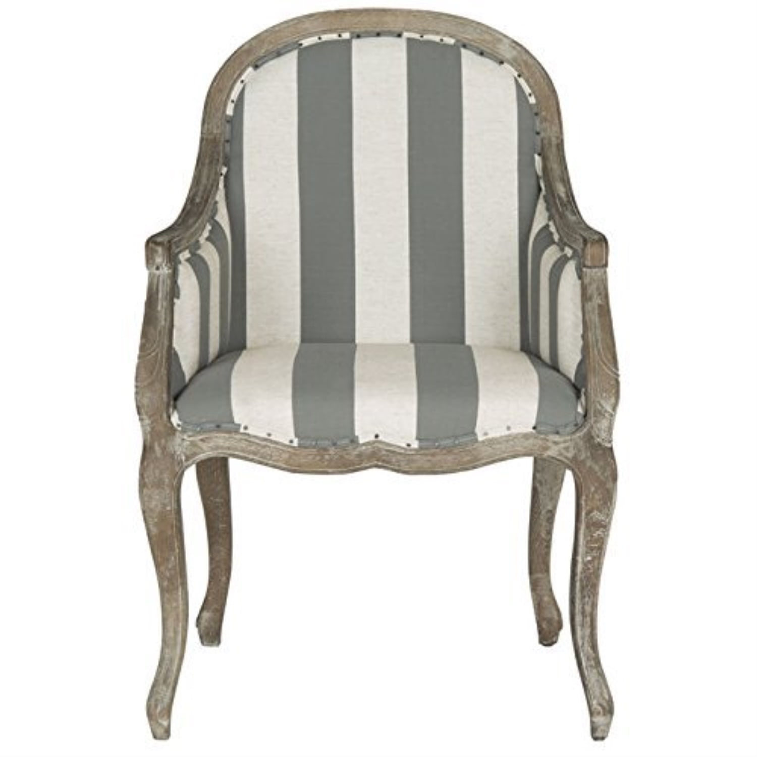 Safavieh Esther Nautical Upholstered Arm Chair w/ Nails