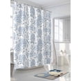thumbnail image 3 of Shower Curtain Blue Hydrangea Bathroom Curtains with Hooks, Waterproof Fabric Spring Floral Leaf Bath Shower Curtains Set for Bathroom Bathtubs Decor 72x72 Inch, 3 of 8