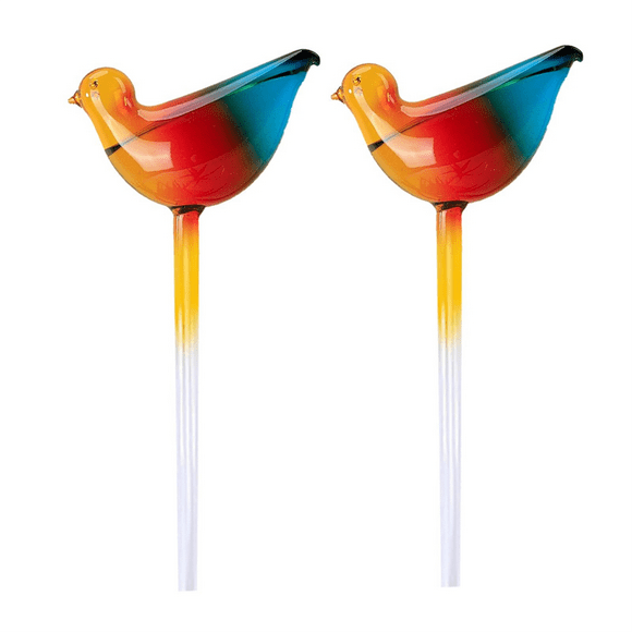 Bird Shape Plant Self Watering Globes, Glass Water Bulbs Automatic Self Watering Planter Insert for Indoor Plants