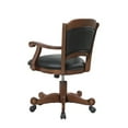 thumbnail image 4 of Snug Arm Game Chair with Casters and Fabric Seat and Back Brown, 4 of 5