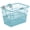 Cool Mint, variant on Apollo Detachable Front Bike Basket Steel Half-Mesh with Integrated Detachable Hooks and Built-In Handle, Easy Assembly and Portability for Bicycles