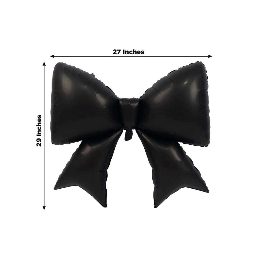 10 Black 29x27 in Matte Giant Bow Mylar Foil Balloons Wedding Party Event Decorations