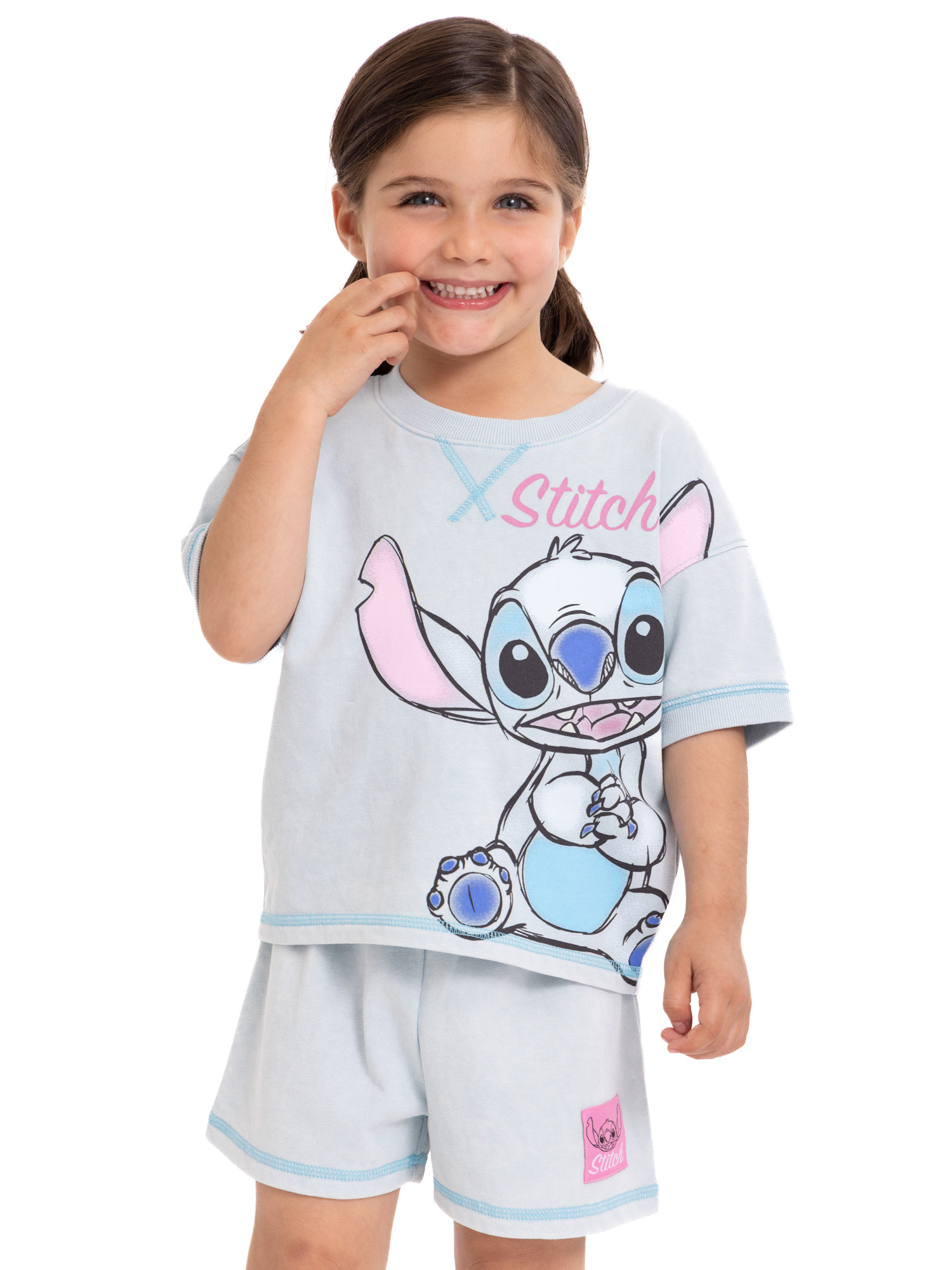 Lilo & Stitch Toddler Girls Tee and Shorts Set, 2-Piece, Sizes 12M-5T - image 3 of 10