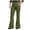 Green, variant on Men Bottom Pants Vintage 60S 70S Flare Breathable Pants Disco | Dance Straight Leg Casual Trousers (Black, S)