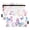 Beautiful Dreamy Butterflies, variant on Beautiful Butterflies and Star 2 Pack Pencil Pouch for 3 Ring Binder Smooth Zipper Folders with Pockets Clear Window Pencil Case