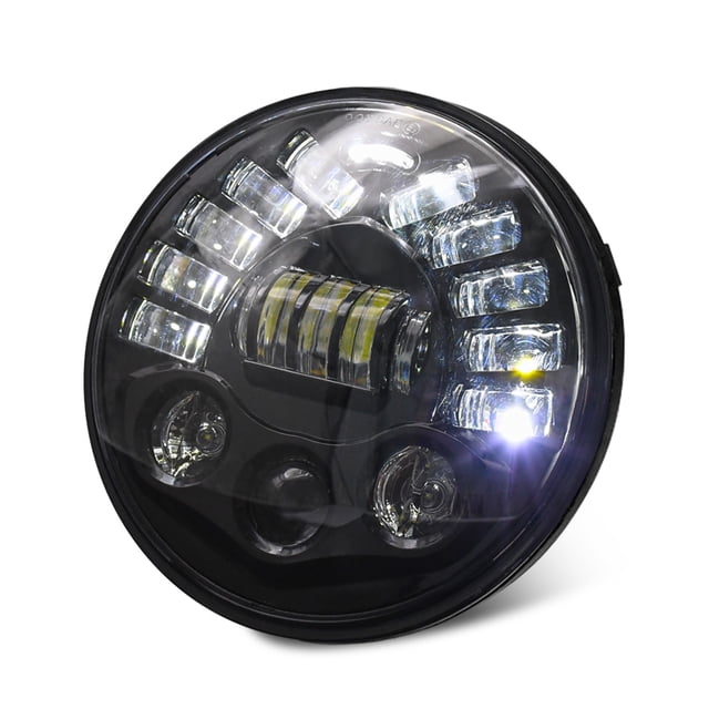 Reemplazo De Faros LED De 7 '' Pulgadas De 85W Para JK TJ LJ 1997-2018, W/ DRL, Luz Alta/Baja Y Luces De Halo De Señal De Giro Ámbar 1pc