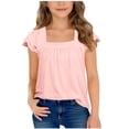 thumbnail image 3 of Miaoju Shirts for Girls Crewneck 3d Prints Short Sleeve T-Shirt Funny Holiday Shirts Summer Clothes for Girls, 3 of 7