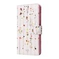 thumbnail image 2 of Cowithday Phone Case for Galaxy S21 FE 5G, for Samsung S21 FE 5G Wallet Case, PU Leather [RFID Blocking][Wrist Strap][Kickstand] Magnetic Closure Folio Cover for Samsung Galaxy S21 FE 5G, Dried Flower, 2 of 7