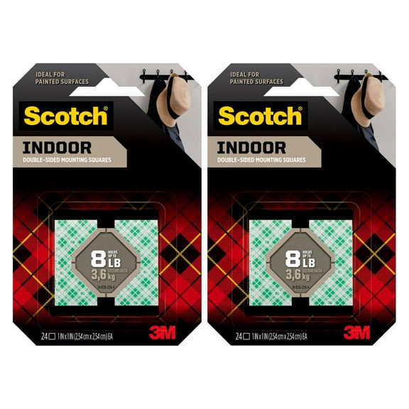 Cuadrados Adhesivos de Montaje 3M Scotch 311DC de Alta Resistencia 2 Juegos (48)