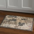 thumbnail image 5 of Jewel Patchwork Area Rug Beige 5x7.6 Transitional Design Heat Set Polypropylene, 5 of 6