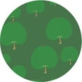 thumbnail image 1 of Ahgly Company Machine Washable Indoor Round Transitional Deep Emerald Green Area Rugs, 7' Round, 1 of 7