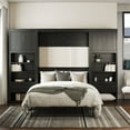 thumbnail image 3 of Pemberly Row Modern Full Wall Bed Cabinet Bundle in Black Oak, 3 of 15