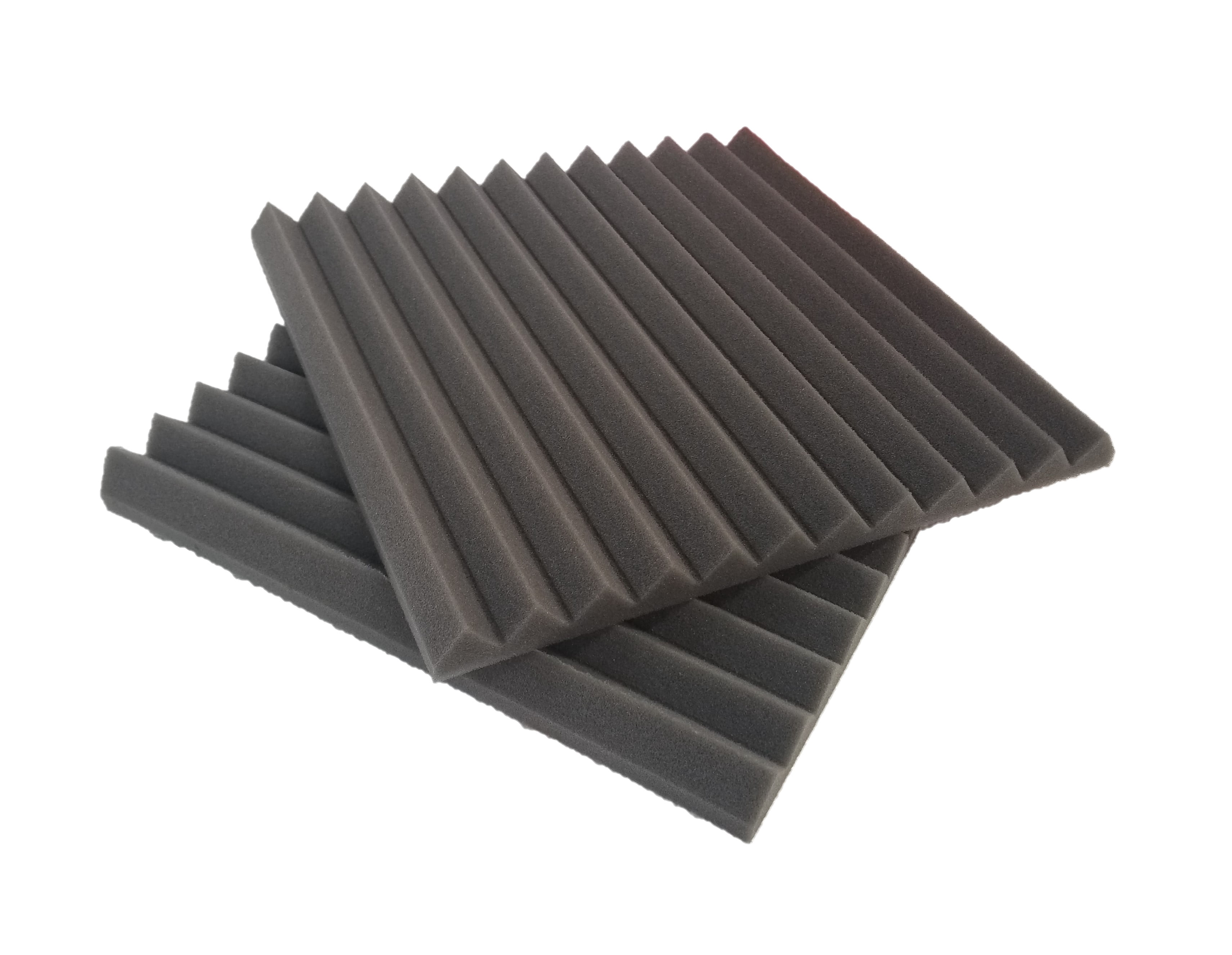 Bookishbunny 48 Packs Acoustic Foam Tiles Wall Record Studio Sound Proof 12 x 12 x 1 inch Panels