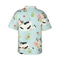 thumbnail image 3 of Goofa Cute Cows Hawaiian Shirt for Men, Unisex Summer Beach Casual Short Sleeve Button Down Shirts,Aloha Tropical Floral print shirt-X-Large, 3 of 9