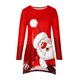 thumbnail image 4 of Pntutb Moda Mujer Cuello Redondo Manga Larga Estampado Casual Camiseta Blusa Pntutb Pntutb-1934, 4 of 5