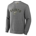 thumbnail image 2 of Men's Fanatics  Heather Gray New Orleans Saints Loop Terry Pullover Sweatshirt, 2 of 3