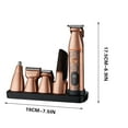 thumbnail image 3 of PEONAVET Nail Clipper Nail Clipper Vintage Digital Display Magnetic Suction Multi-function Six In One Hair Clipper Electric Hair Clipper Oil Head Push Shear Carving Knife, 3 of 9