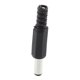thumbnail image 3 of 100Pzs Negro 2.5mm x 5.5mm Adaptador Jack Clavija Macho de Potencia DC, 3 of 5