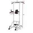 thumbnail image 3 of XMark Vertical Knee Raise w/Dip & Pull-up Station-White, 3 of 3