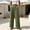 Army Green, variant on Women's Solid Color Loose Wide Leg Pants, Casual Long Trousers with Side Pockets Navy S