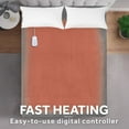 thumbnail image 5 of Sunbeam Electric Heated Bed Blanket Grey Soft Microplush 12 Heat Settings Full 84 x 72, 5 of 11