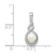 thumbnail image 3 of Sterling Silver Infinity Pendant Necklace for Women with White Freshwater Pearl, Elegant Loop Design for Formal Wear or Special Occasions, Symbol of Eternal Love and Timeless Style, 3 of 6