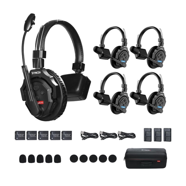 Auriculares inalámbricos con intercomunicación SYNCO xTalk X5 2.4 GHz Full Duplex