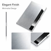 Slim Metal Business Card Holder, Pocket Name Card Case Wallet for Business Cards, ID and Credit Cards, TIKA