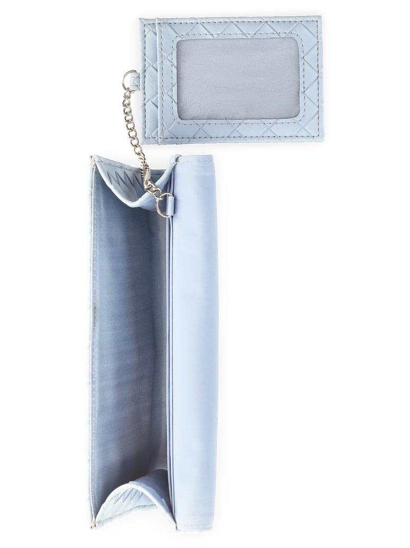 Time and Tru Women's Scarlet Envelope Wallet, Bashful Blue