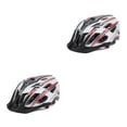 thumbnail image 2 of tamizeot Bike Helmet Taillight Riding Hat Integrally-molded Man Lady Adjustable Cap Rear Light for Motorbike Sport White Red 2Set, 2 of 6