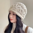 thumbnail image 3 of SikaFu Autumn And Winter New Woolen Hat Ms. Ms. Autumn And Winter Explosion Warm Anthology Face Covered Hand Hand Hand Hand Hand Covering Hat, 3 of 7