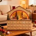 thumbnail image 3 of Christmas Advent Calendar with 24 Drawers, Reusable Lighted Wood-Effect Countdown to Christmas Calendar with Village Scene for Holiday Decoration, Battery Operated Forest and Fawn, 3 of 5