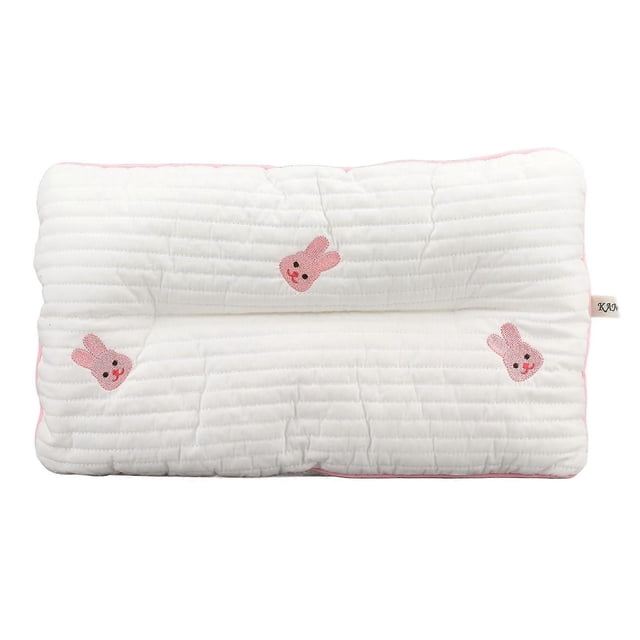 Cute Toddler Pillow Animal Pattern Soft PP Cotton Neck Support Breathable Baby Pillow Rabbit