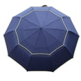 thumbnail image 4 of Extra Oversize Large Compact  Umbrella Double Canopy Vented Windproof Waterproof Stick Umbrellas For Women And Men, 4 of 8
