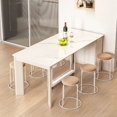 thumbnail image 2 of Folding Waterproof Dining Table Extendable Sticker Camping Nordic Dining Table Living Room Italy Table A Manger Home Furniture My Lux Decor Round, 2 of 24