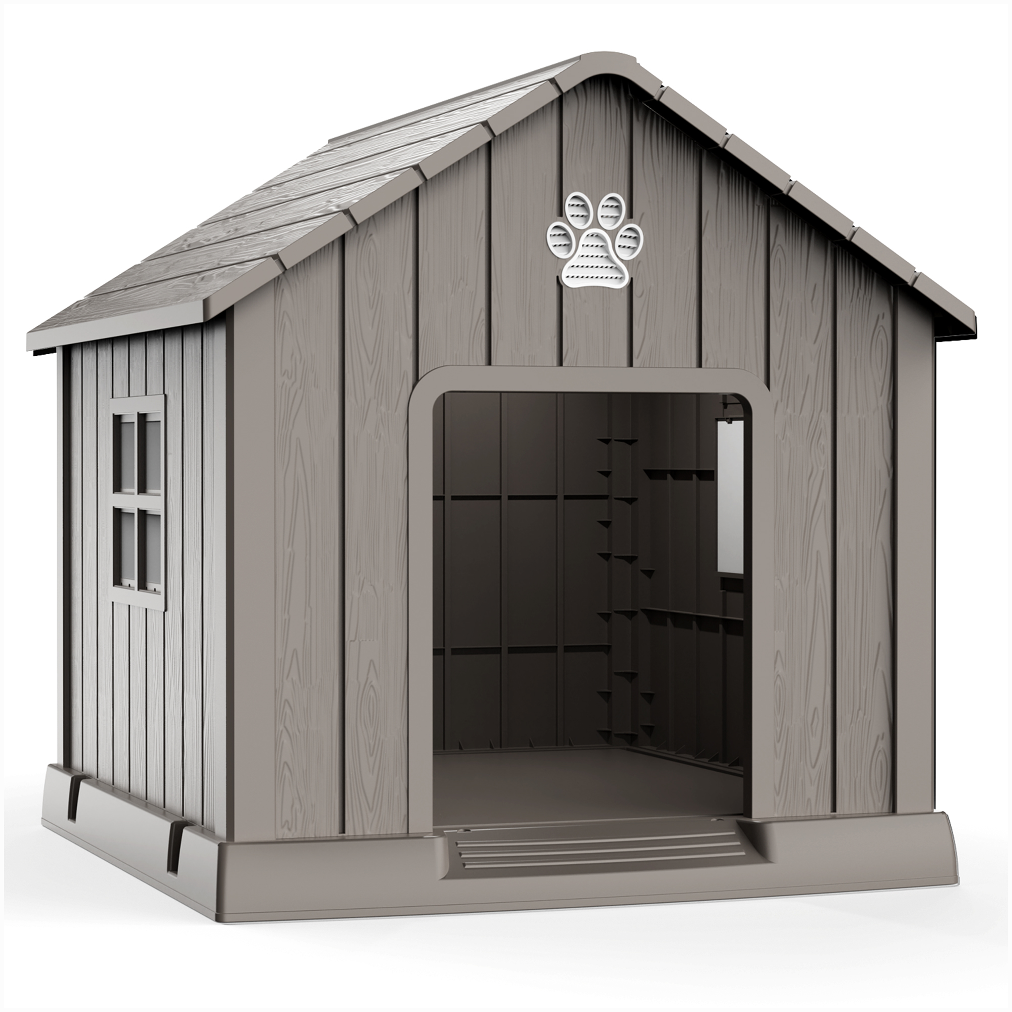 MAYEERTY All-Weather Outdoor Dog House, UV-Protected Pet Shelter for Garden Retreat