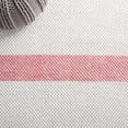 thumbnail image 6 of SAFAVIEH Natura Marina Striped Wool Area Rug, Ivory/Pink, 5' x 8', 6 of 8