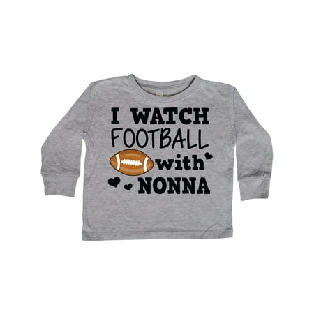 

Inktastic I Watch Football with My Nonna Gift Toddler Boy Girl Long Sleeve T-Shirt