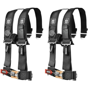 Pro Armor A114220 Black 4-Point Harness 2" Straps, 2 Pack