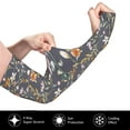 thumbnail image 3 of Uemuo Wildflowers Printed Arm Sleeves, Cooling UV Sun Protection Sports Compression for Men/Women, 3 of 8