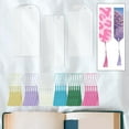 thumbnail image 4 of 36 Count Blank Transparent Book Markers ,3 Shapes Book Marks Quality Material ,5 Meter Jute Rope Exquisite with 36Pcs Colorful Tassels, 4 of 8