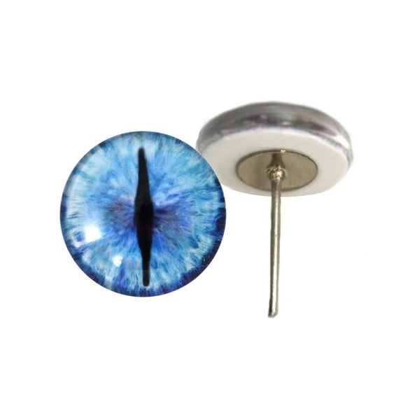 Ice Dragon Glass Eyes on Wire Pin Posts